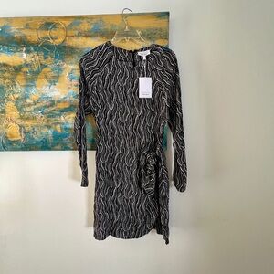 & Other Stories Gray Sheath Dress with Long Sleeve Cuffed Sleeves for Night Out